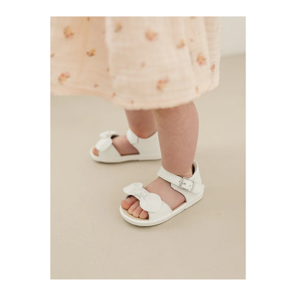 Jolie Bow Sandal- White