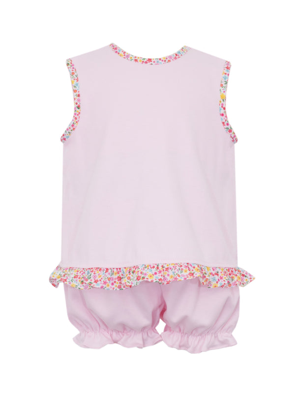 Isabella Knit Swing Back Bloomer Set- Pink & Floral