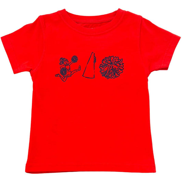 Red/Navy Cheer Trio T-Shirt