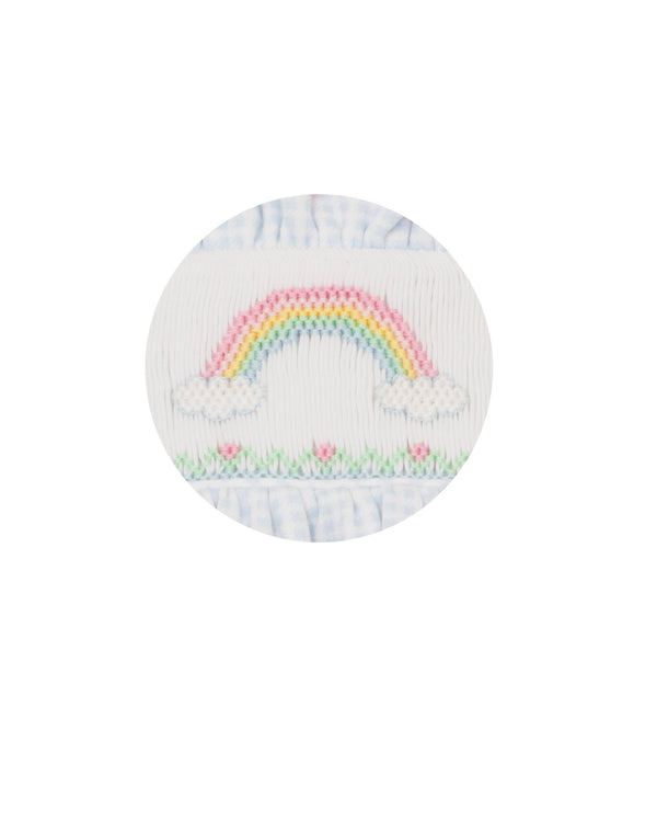 Rainbow Knit Strap Sun Bubble- Lt. Blue Gingham