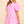 Collared Tiered Mini Dress- Pink