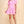 Collared Tiered Mini Dress- Pink