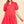 Collared Tiered Mini Dress- Tomato