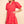 Collared Tiered Mini Dress- Tomato