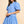 Collared Tiered Mini Dress- Urban Blue