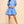 Collared Tiered Mini Dress- Urban Blue