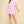 Striped Button-Down Mini Dress- Pink