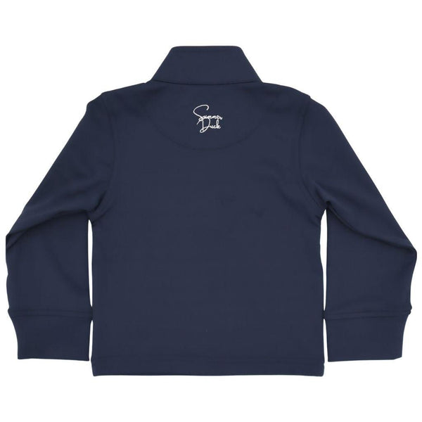 Kids Performance Quarter Zip- Navy