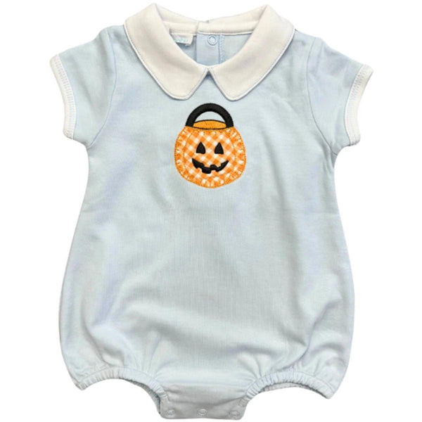 Trick or Treat Applique Bubble- Blue