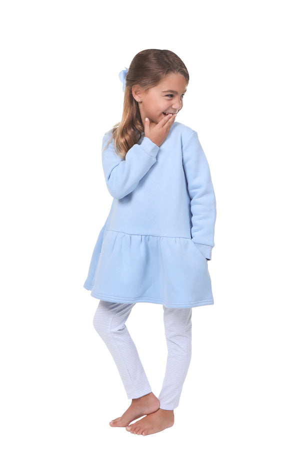 Tunic Sweatshirt- Light Blue