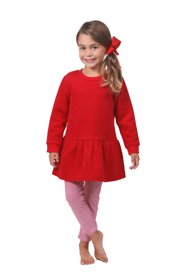 Tunic Sweatshirt- Red