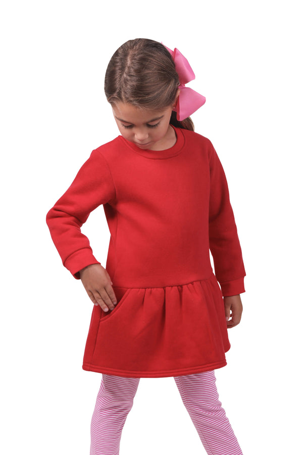 Tunic Sweatshirt- Red