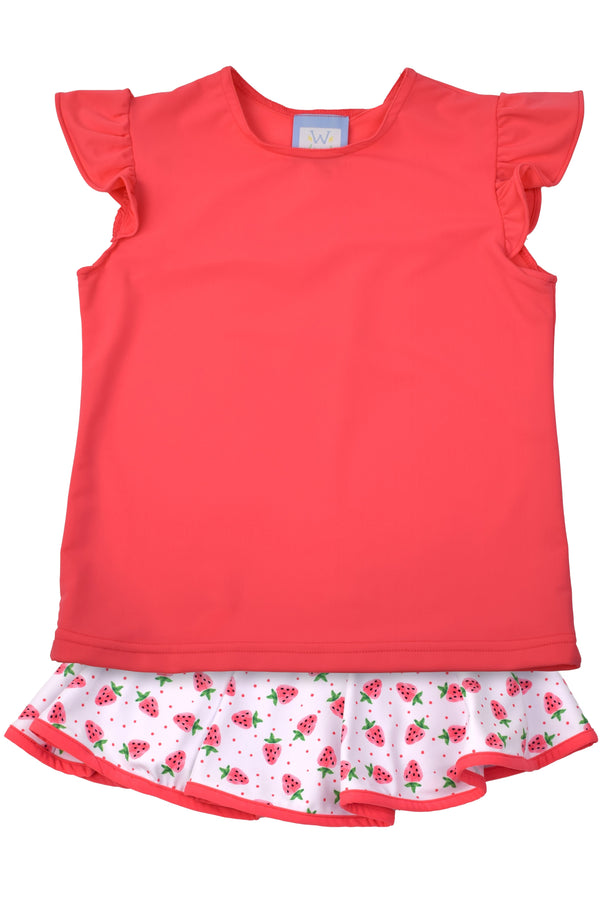 Strawberry Skort Set