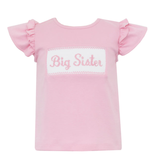 Big Sister Knit T-Shirt- Pink