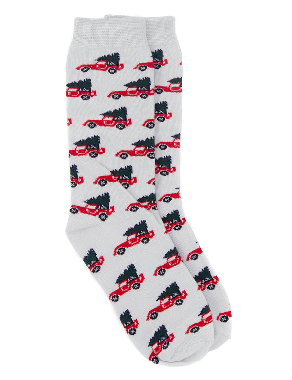 Lucky Duck Socks Christmas Truck