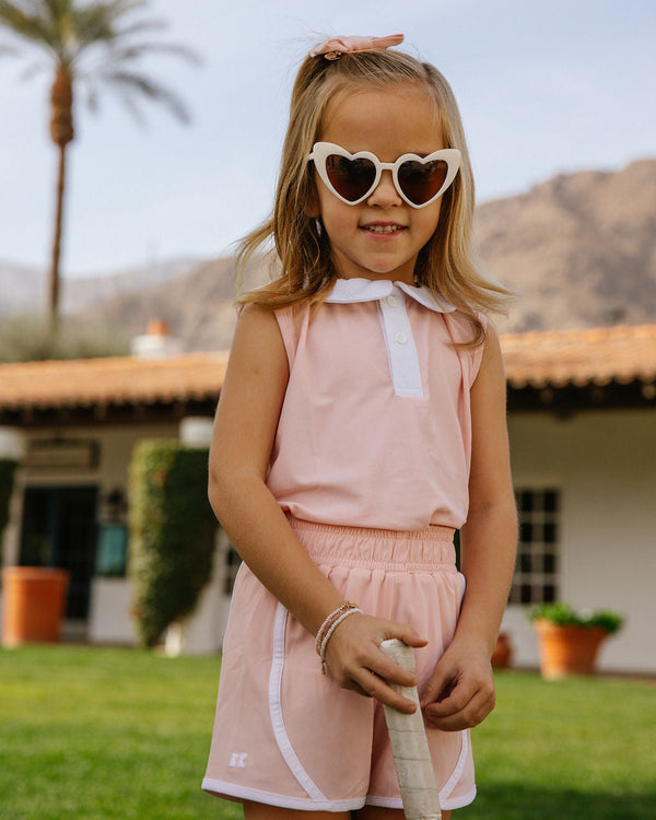 Pink/White Tennis Shorts