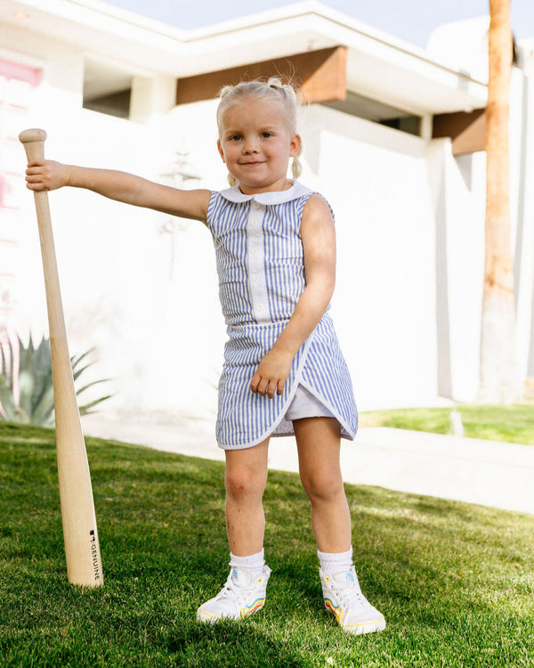 Seersucker Stripe Tennis Skort Dress