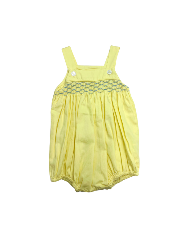 Webb Smocked Bubble- Solid Butter Yellow