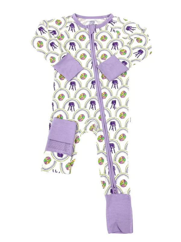 Mardi Gras Sleep Romper