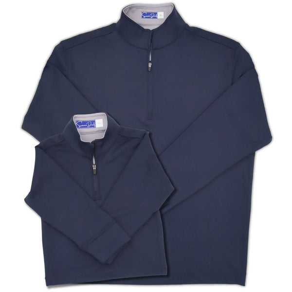 Men's Performance Quarter Zip- Navy