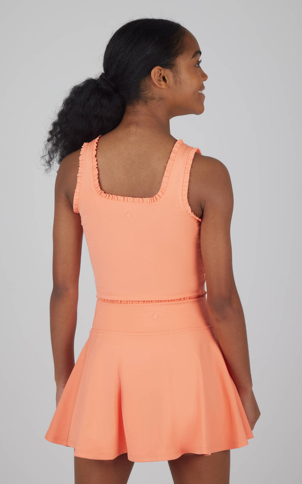 Edge Top w/ Skort Set- Fusion Coral