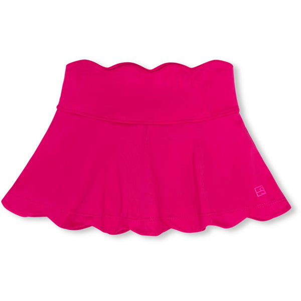 Zoe Scallop Skort- Power Pink