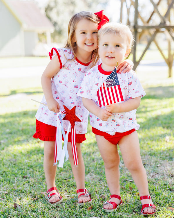 Fireworks and Freedom Flutter Short Set