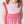 Sophia Dress- Pink with Red Stripe