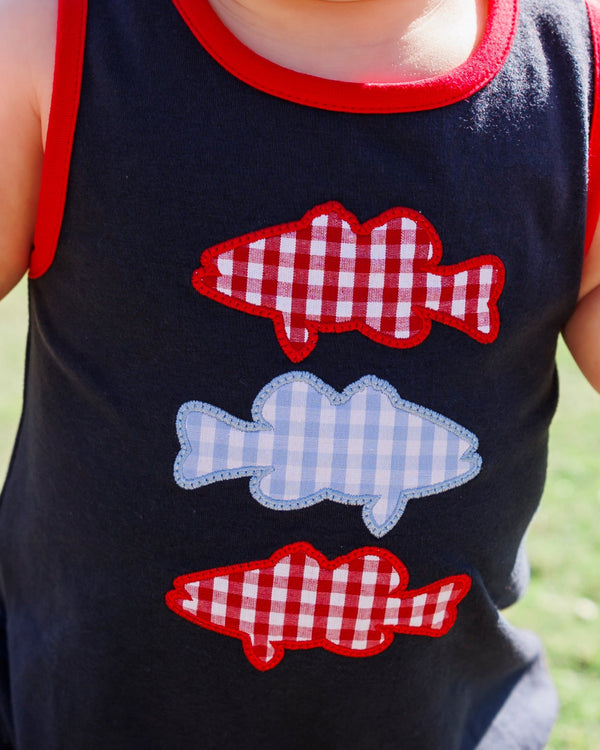 Patriotic Fish Trio Bubble