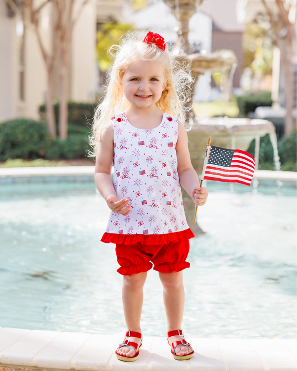 Fireworks and Freedom Swing Back Bloomer Set