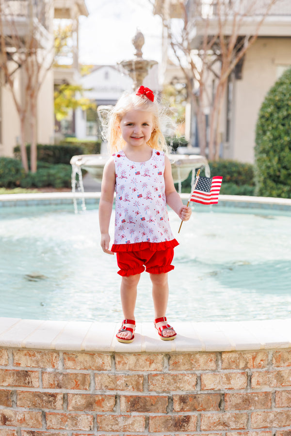 Fireworks and Freedom Swing Back Bloomer Set