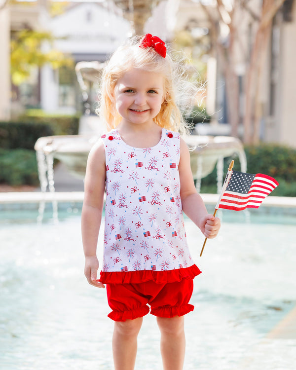 Fireworks and Freedom Swing Back Bloomer Set