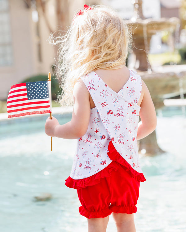 Fireworks and Freedom Swing Back Bloomer Set