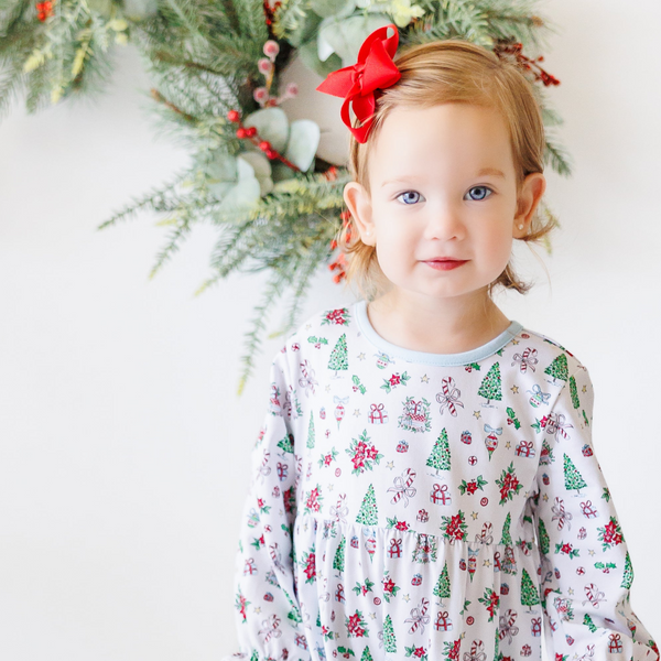 Christmas Tidings Ruffle Romper