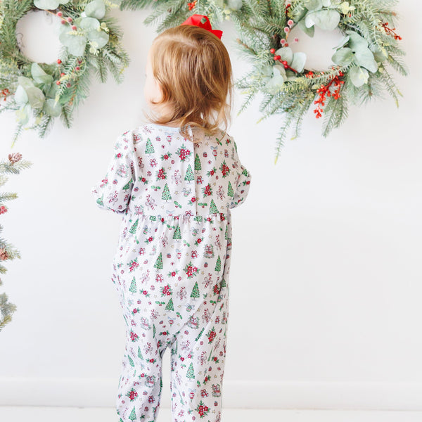 Christmas Tidings Ruffle Romper