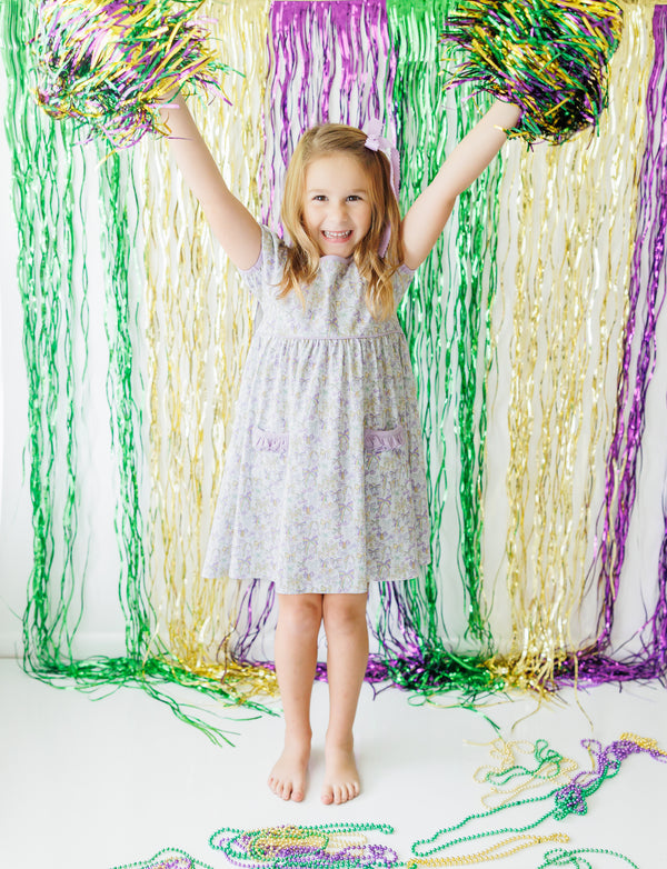 Mardi Gras Bow Dress