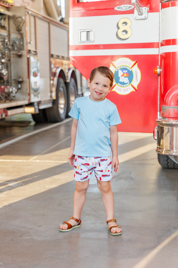 Firetruck Print Short Set