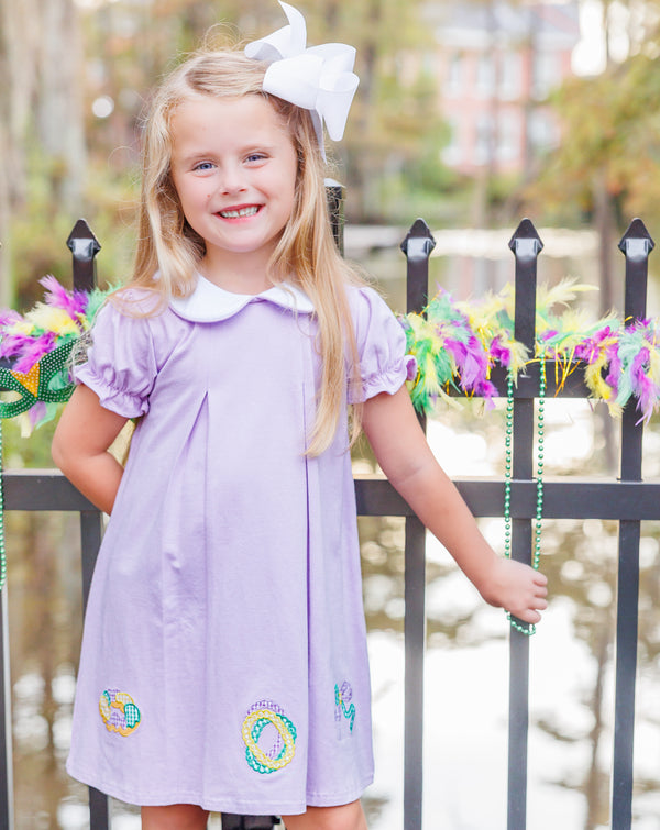 Mardi Gras Pleat Dress