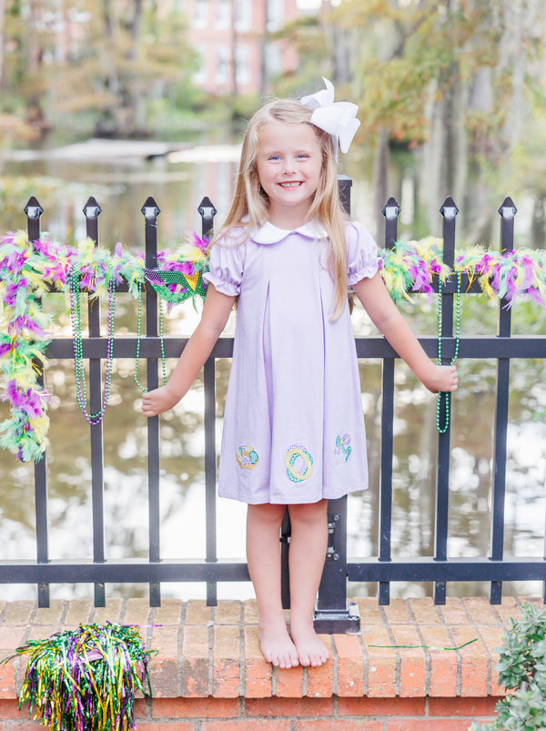 Mardi Gras Pleat Dress