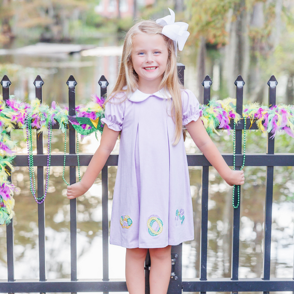 Mardi Gras Pleat Dress