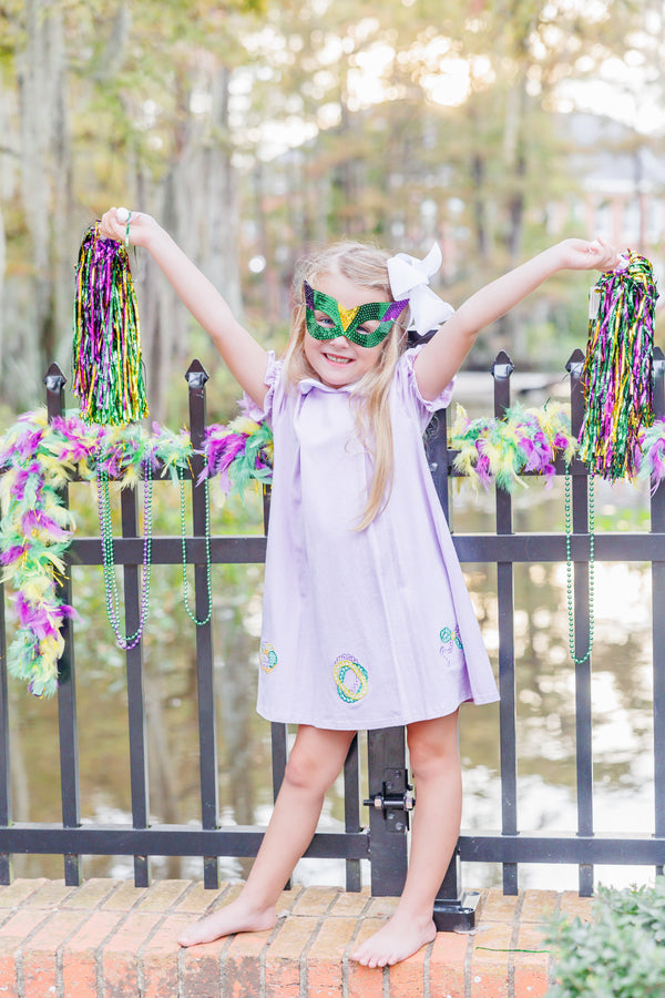 Mardi Gras Pleat Dress