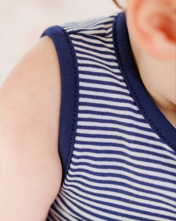 Avery Bubble- Navy Stripe