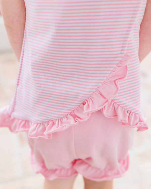 Swing Back Bloomer Set- Light Pink Stripe