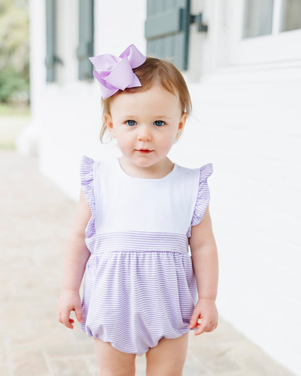 Sophia Bubble- Lavender Stripe