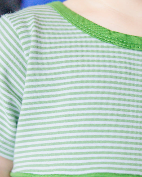 Lucas Bubble Green Stripe