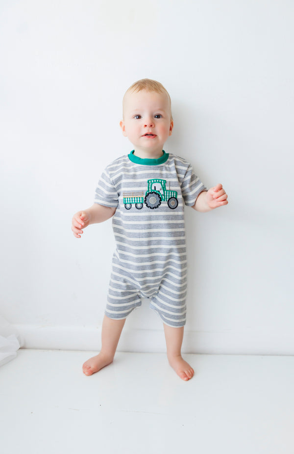 Tractor Applique Romper