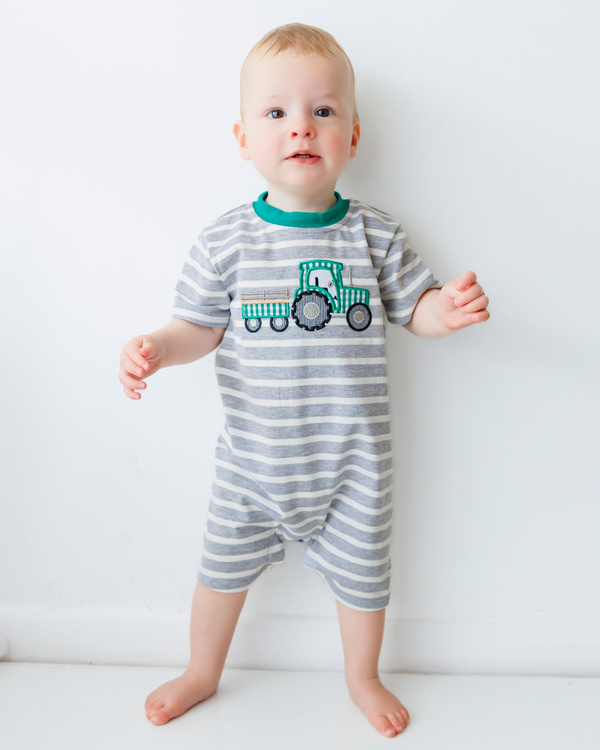 Tractor Applique Romper