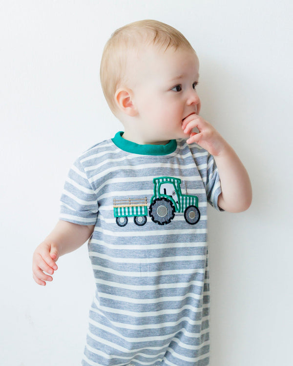 Tractor Applique Romper