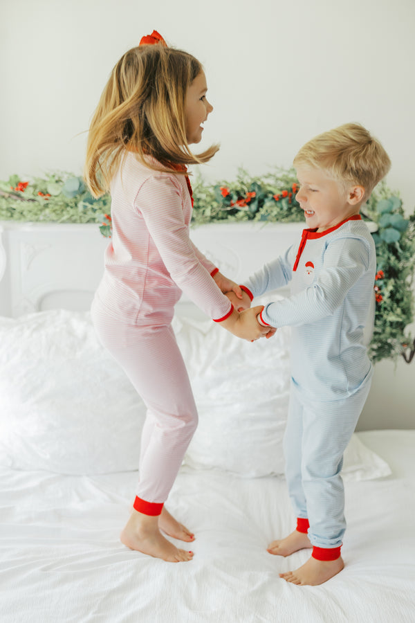 Santa Embroidery Pants Set