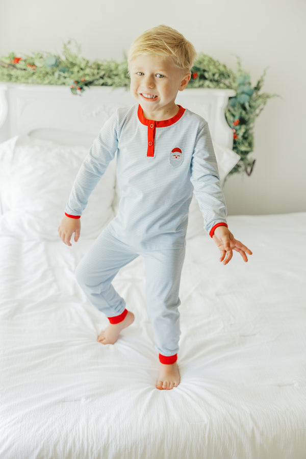 Santa Embroidery Pants Set